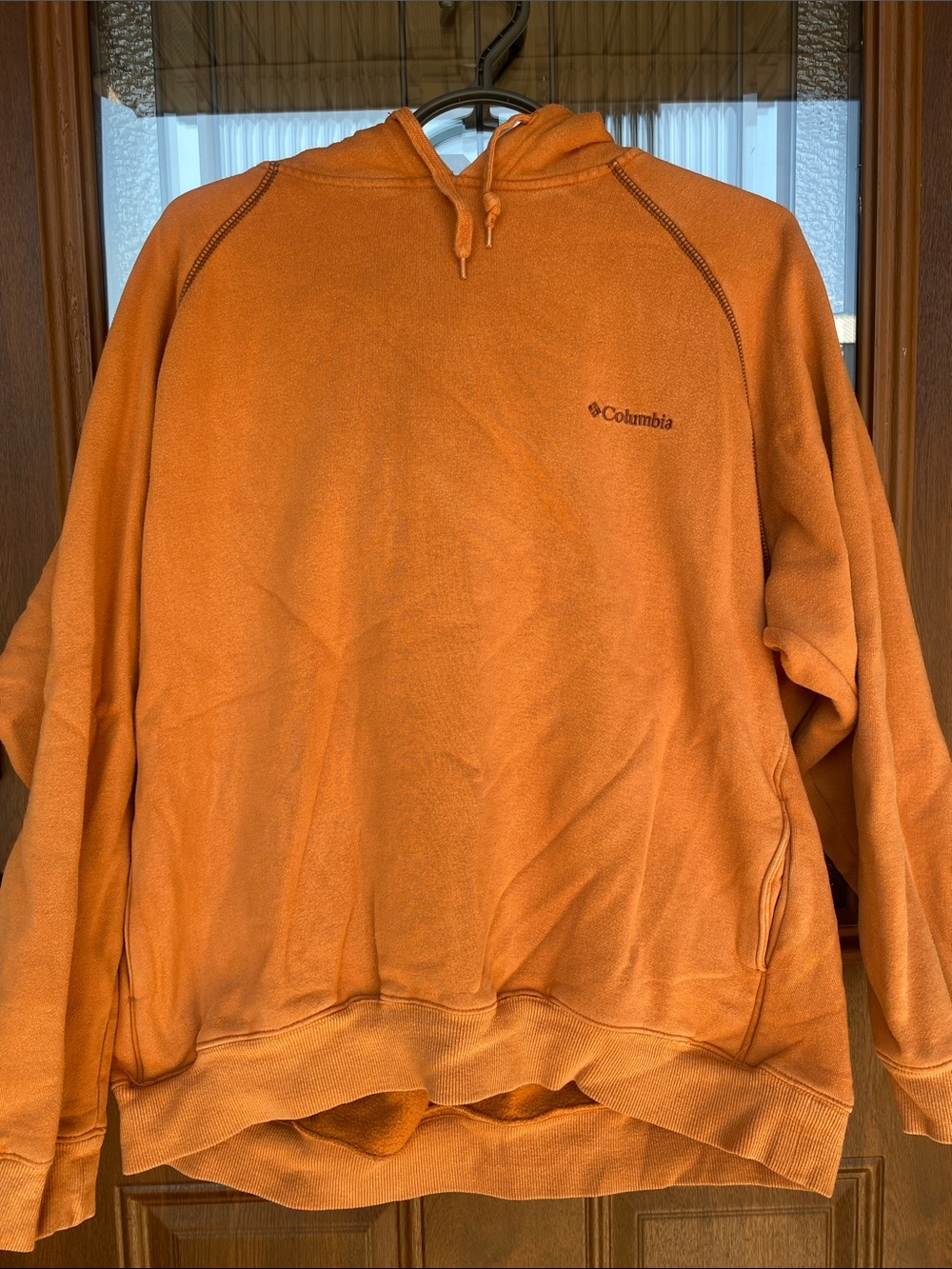 Columbia Men's Orange Pullover Hoodie Sweater